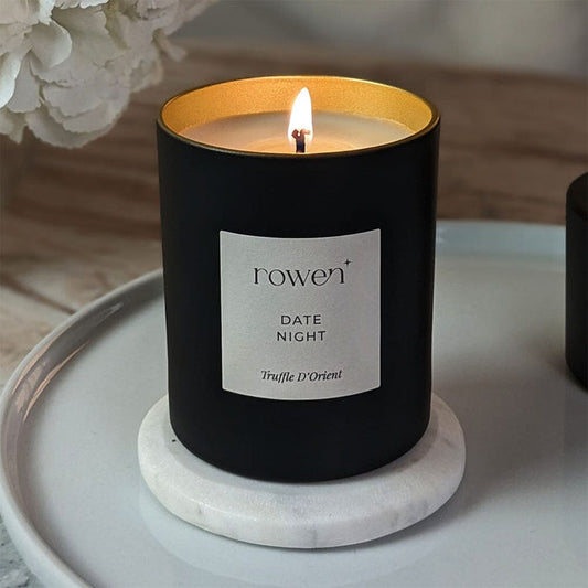 Date Night Black & Gold Scented Candle - Truffle D'orient Fragrance