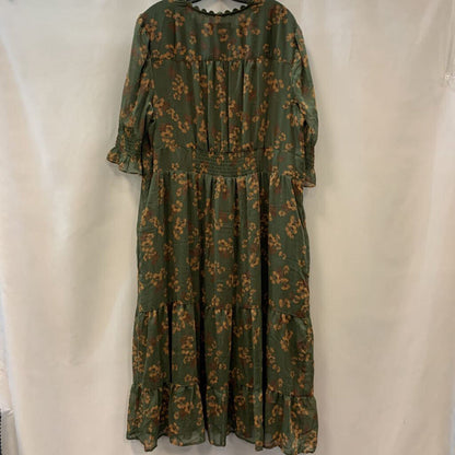 Dress: Printed Tiered Puff Sleeve