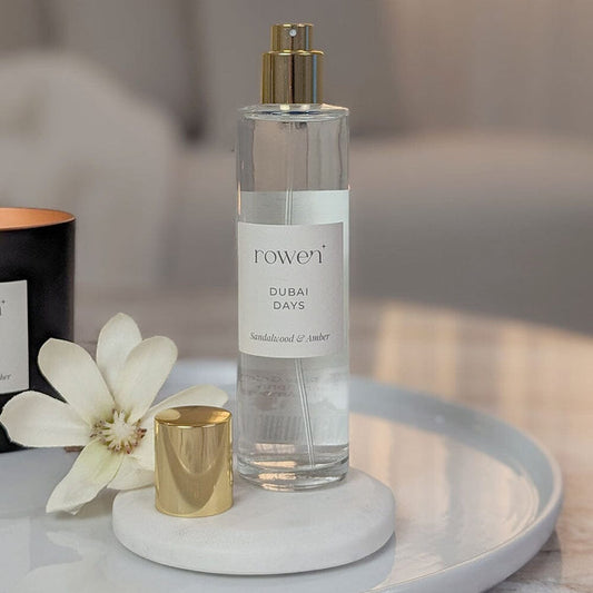 Dubai Days Gold Scented Room Spray - Sandalwood & Amber Fragrance