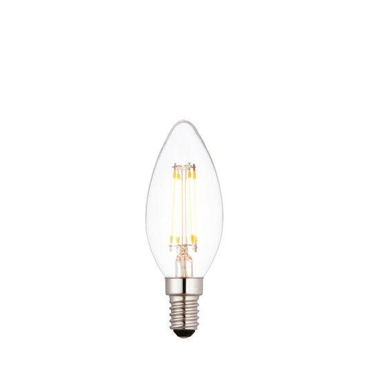 E14 LED Filament Warm White Candle Bulb Lighting