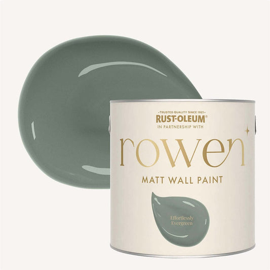 Effortlessly Evergreen Walls & Ceilings Washable Flat Matt Paint - 2.5L Home Improvement
