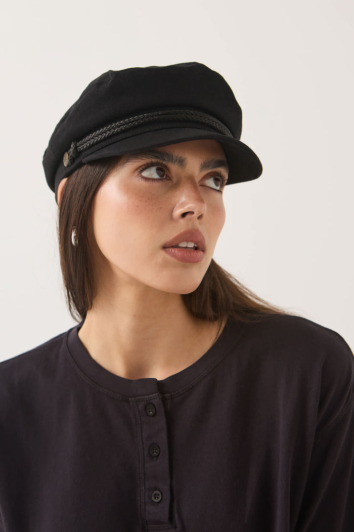 Unisex Fiddler Fisherman Cap in the color Black - Additional Fit image