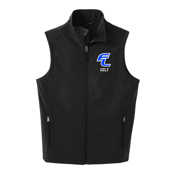 FL Boys Golf Softshell Vest Logowear Fairfield Ludlowe Boys Golf Mens S