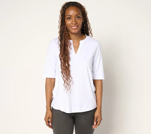 Flexwear Split V-Neck Tee