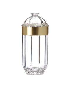 Gianna Large Acrylic Canister with Gold Rim Kitchen