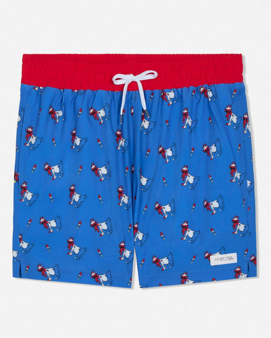 Goat USA Boys' Ice Pop Bathing Suit Apparel Goat USA Red/White/Blue Youth XSmall