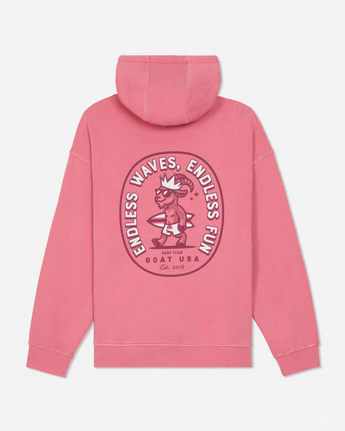 Goat USA Youth Sunwashed Endless Waves Hooded Sweatshirt Apparel Goat USA Salmon Youth XSmall