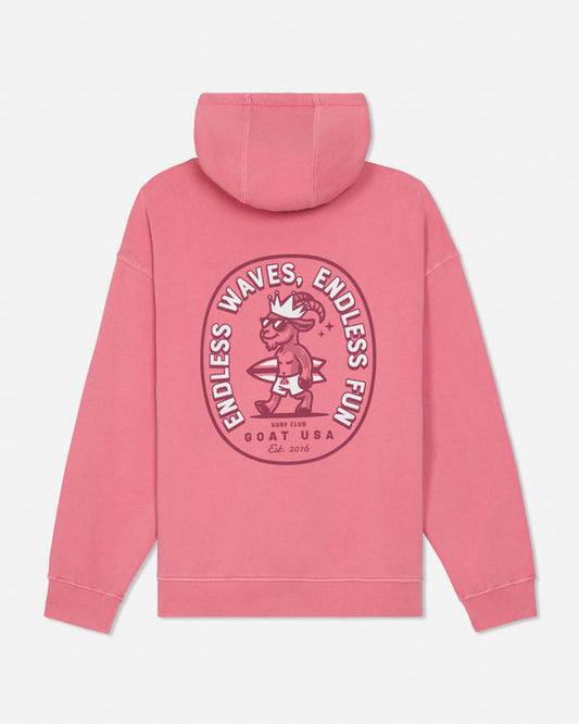 Goat USA Youth Sunwashed Endless Waves Hooded Sweatshirt Apparel Goat USA Salmon Youth XSmall