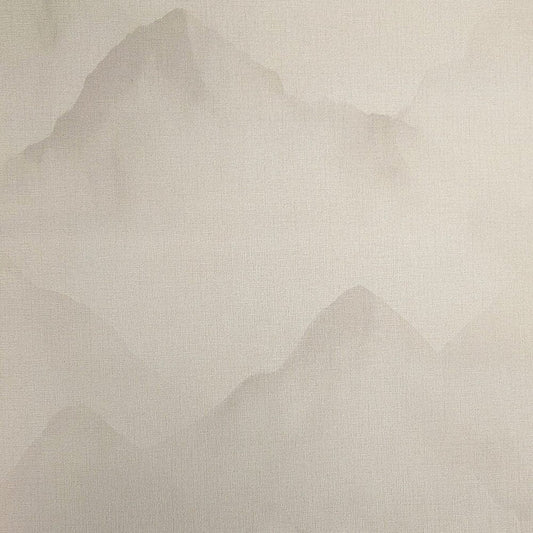 Horizon Neutral Textured Misty Mountains Wallpaper Home Improvement