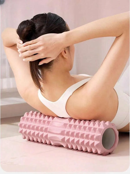 Textured Foam Yoga Roller – Lightweight Deep Tissue Massage Roller for Yoga, Pilates & Fitness