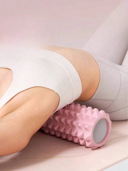 Textured Foam Yoga Roller – Lightweight Deep Tissue Massage Roller for Yoga, Pilates & Fitness