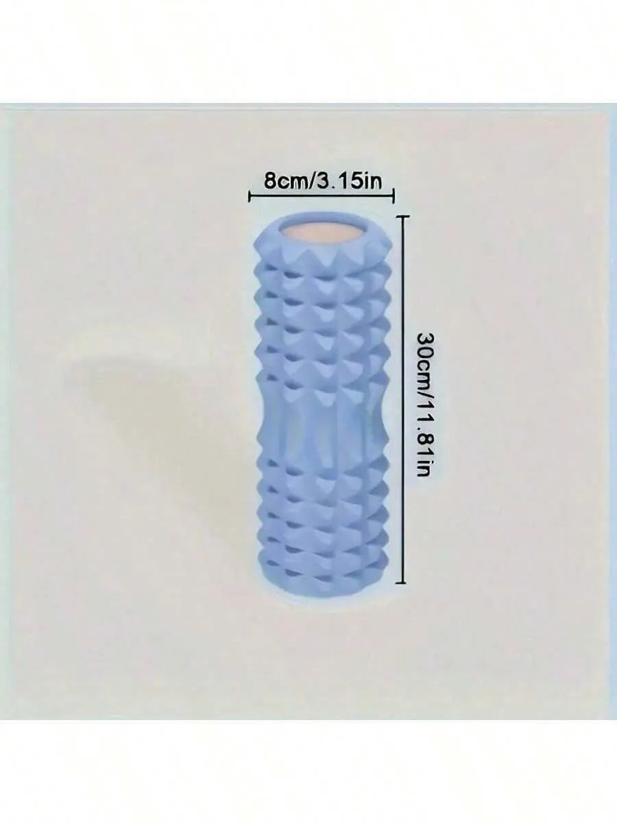 Textured Foam Yoga Roller – Lightweight Deep Tissue Massage Roller for Yoga, Pilates & Fitness