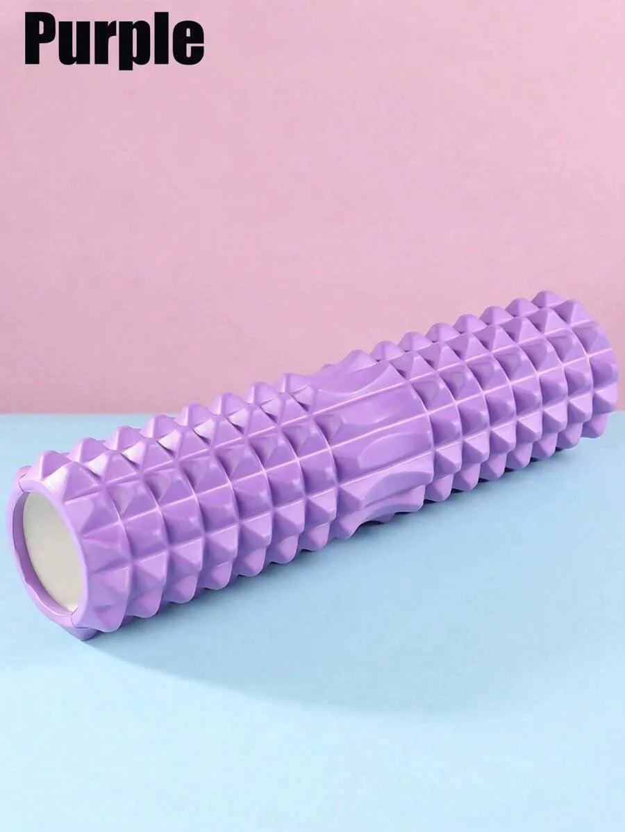 Textured Foam Yoga Roller – Lightweight Deep Tissue Massage Roller for Yoga, Pilates & Fitness