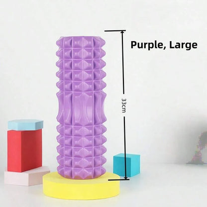 Textured Foam Yoga Roller – Lightweight Deep Tissue Massage Roller for Yoga, Pilates & Fitness