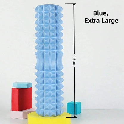 Textured Foam Yoga Roller – Lightweight Deep Tissue Massage Roller for Yoga, Pilates & Fitness