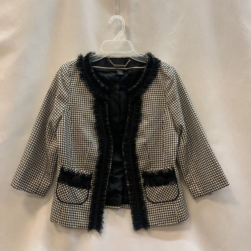 Jacket: Printed Tulle Fringe