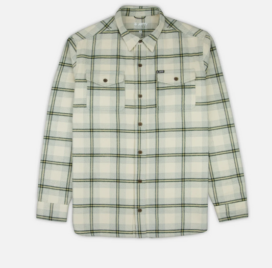 Jetty Men's Breaker Flannel Apparel Jetty Bone Small