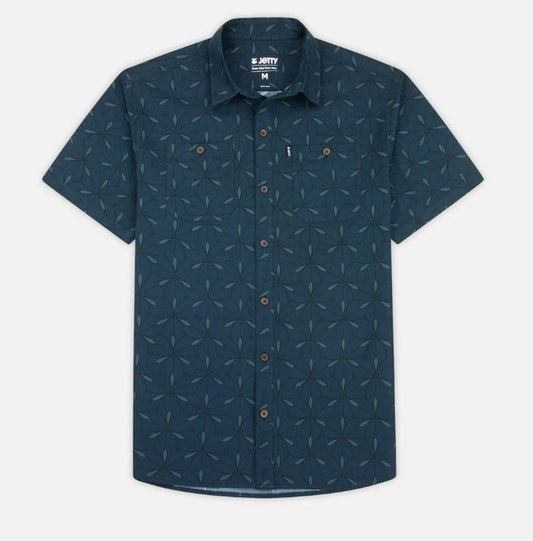 Jetty Men's Seabrite Cotton Shirt Apparel Jetty Navy Small
