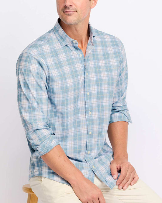 Johnnie-O Men's Hendley Button-Down Shirt Apparel Johnnie-O Laguna Blue Small