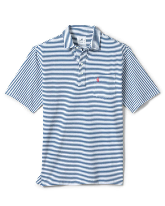 Johnnie-O Men's Jacks Stripe Hangin' Out Polo Apparel Johnnie-O Moonlight Blue Small