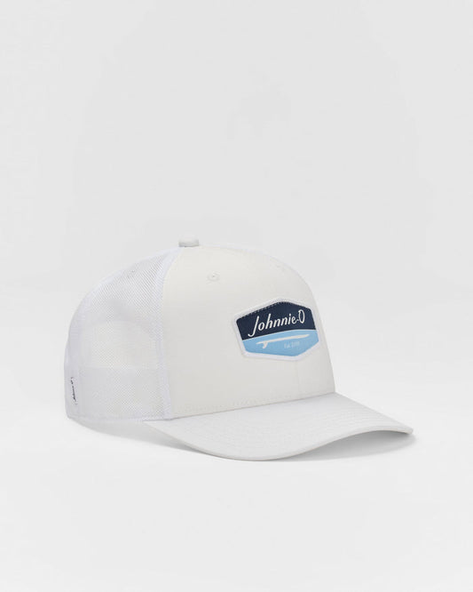 Johnnie-O Willie Trucker Hat Accessories Johnnie-O White