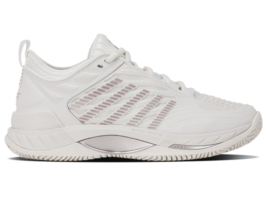 K-Swiss Women's Hypercourt Supreme 2 Clay Footwear K-Swiss Blanc de Blanc/Rose Gold-118 6