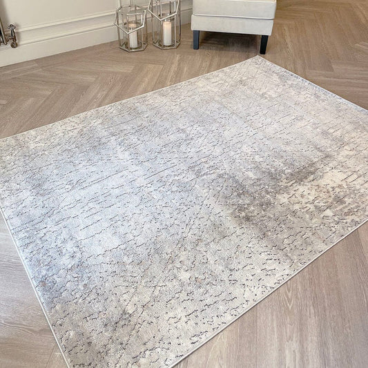 Kace Neutral & Grey Abstract Rug Rug