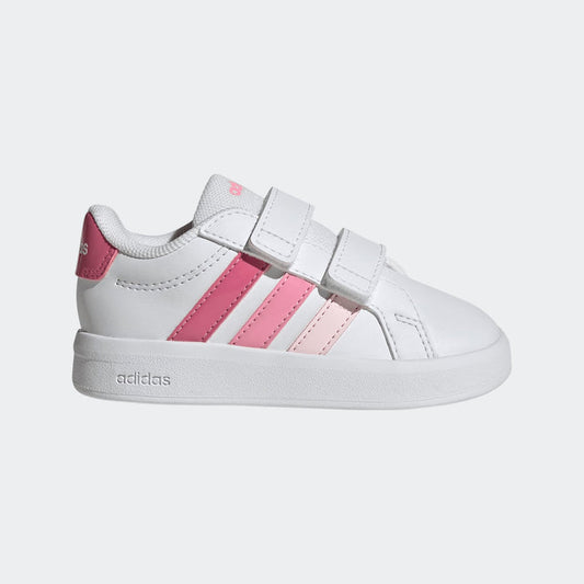 adidas Kids' Grand Court 3.0 CF Footwear Adidas Cloud White/Pink Fusion/Bliss Pink-KJ4372 6