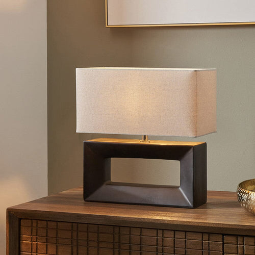 Kimia Black Rectangular Table Lamp Lighting