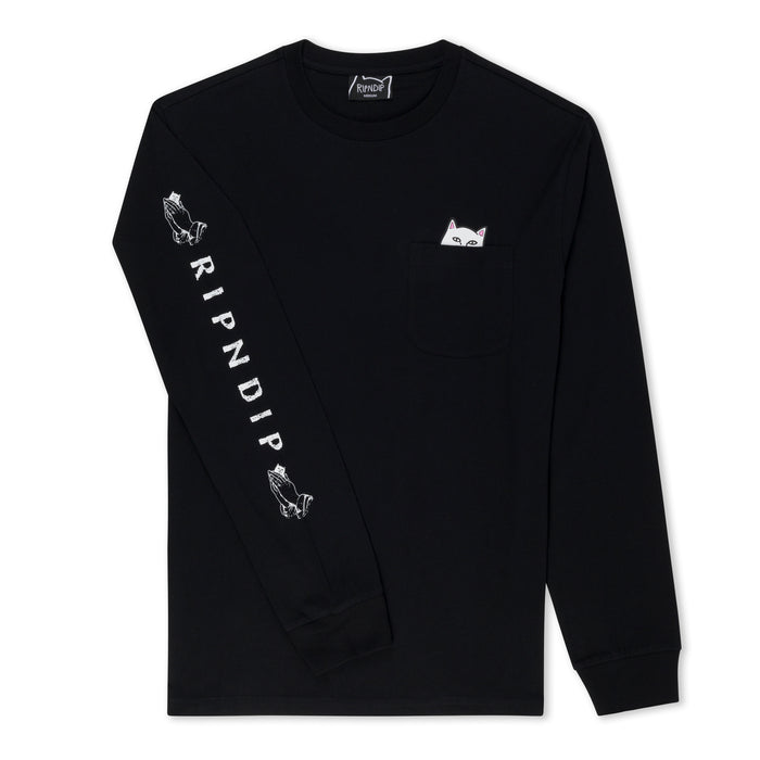 RIPNDIP Lord Nermal L/S Pocket Tee (Black)