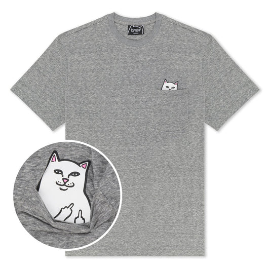 RIPNDIP Lord Nermal Pocket Tee (Heather Grey)