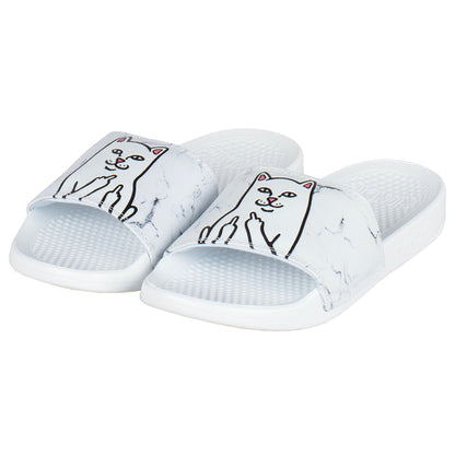 RipNDip Lord Nermal Slides (White Marble)