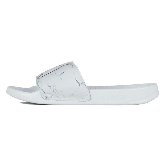 RipNDip Lord Nermal Slides (White Marble)