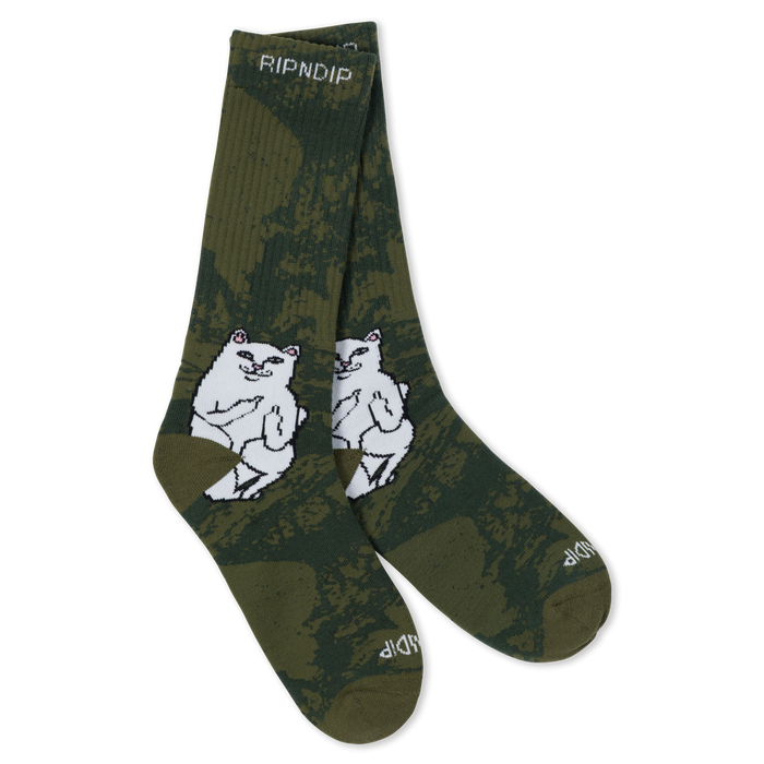 RIPNDIP Lord Nermal Socks (Forest Camo)