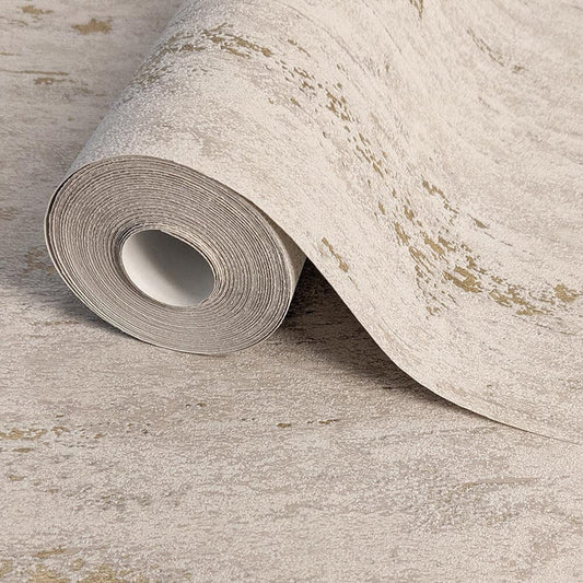 Maeve Taupe & Gold Textured Wallpaper