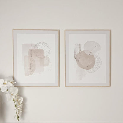 Marina Abstract Print Framed Canvas Wall Art - Set of 2 Accessories