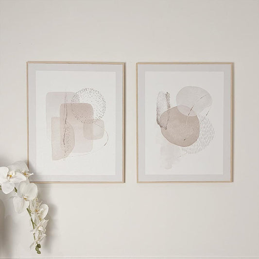 Marina Abstract Print Framed Canvas Wall Art - Set of 2 Accessories