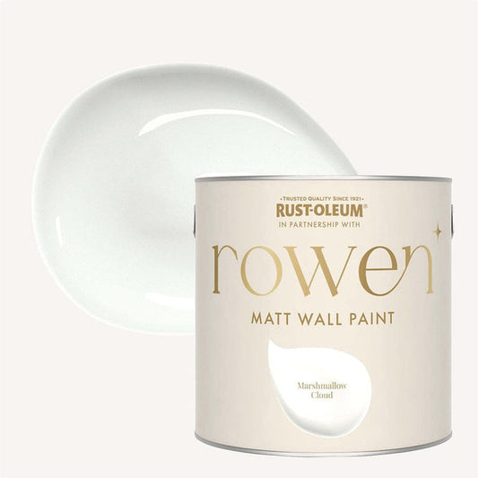 Marshmallow Cloud White Walls & Ceilings Washable Flat Matt Paint - 2.5L Home Improvement