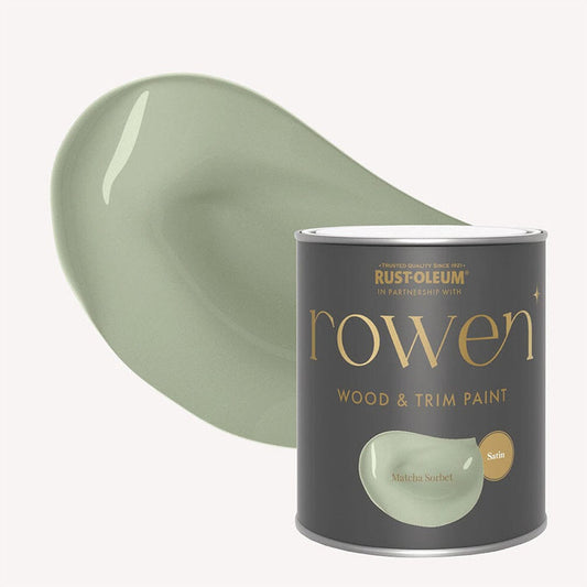 Matcha Sorbet Green Satin Wood & Trim Paint - 750ml Home Improvement