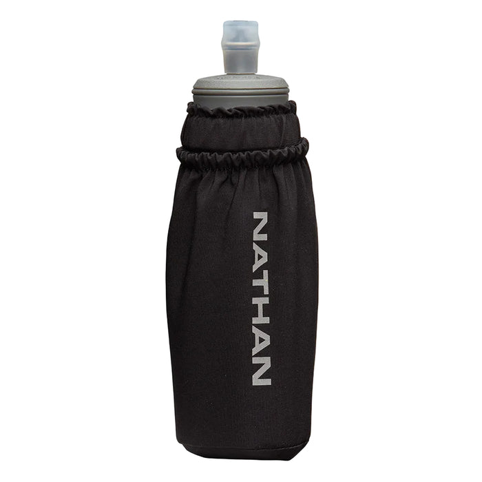 Nathan Pinnacle Soft Flask Handheld 14oz Accessories Nathan Black/Reflective Silver