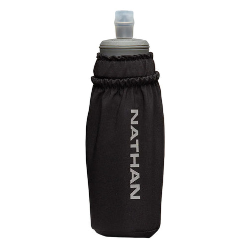 Nathan Pinnacle Soft Flask Handheld 14oz Accessories Nathan Black/Reflective Silver