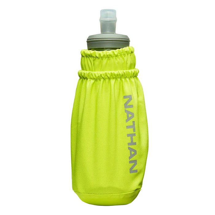 Nathan Pinnacle Soft Flask Handheld 14oz Accessories Nathan Finish Lime/Reflective Silver