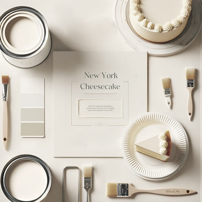 New York Cheesecake Off-White Satin Wood & Trim Paint - 750ml