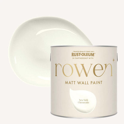 New York Cheesecake Off-White Walls & Ceilings Washable Flat Matt Paint - 2.5L Home Improvement