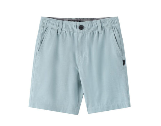 O'Neill Boys' Reserve Light Check Elastic Waist 16" Short Apparel O'Neill Stone Blue Small