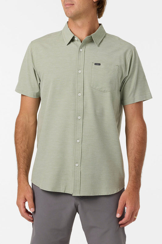 O'Neill Men's Light Check Woven Standard Fit Shirt Apparel O'Neill Oil Green Small