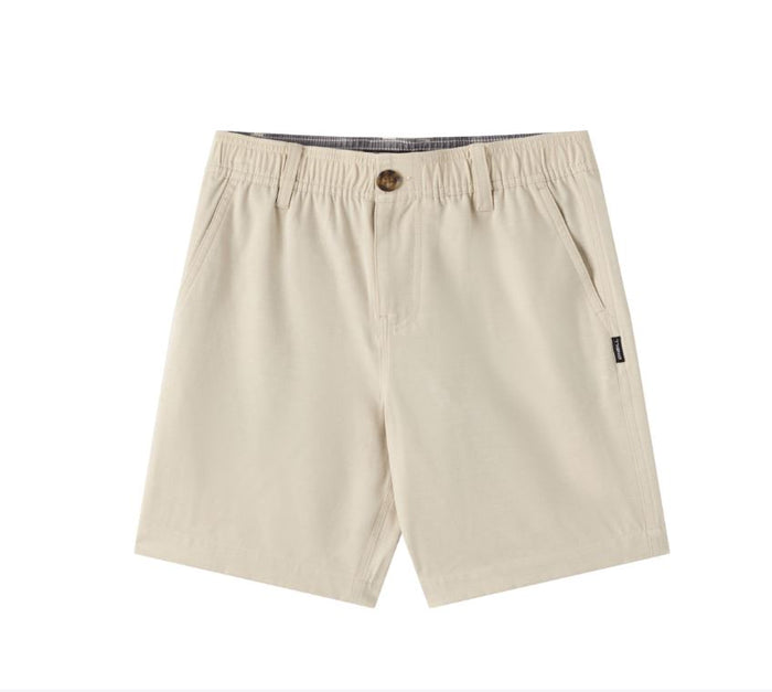 O'Neill Men's Reserve Light Check Elastic Waist 18" Hybrid Shorts Apparel O'Neill Light Khaki Small