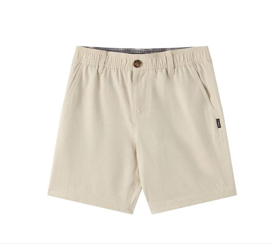 O'Neill Men's Reserve Light Check Elastic Waist 18" Hybrid Shorts Apparel O'Neill Light Khaki Small
