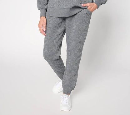 Pants: Cable Knit Joggers
