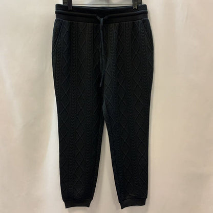 Pants: Cable Knit Pattern Joggers